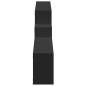 Preview: Wandschrank 158x18x53 cm Schwarz Holzwerkstoff
