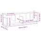 Preview: Wandschrank 100x20x30 cm Weiß Holzwerkstoff
