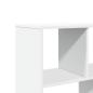 Preview: Bücherregal Weiß 100x33x156,5 cm Holzwerkstoff