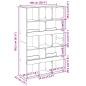 Preview: Bücherregal Weiß 100x33x156,5 cm Holzwerkstoff