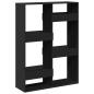 Preview: Bücherregal Schwarz 100x33x135 cm Holzwerkstoff