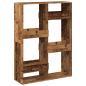 Preview: Bücherregal Altholz-Optik 100x33x135 cm Holzwerkstoff