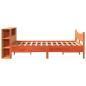 Preview: Massivholzbett ohne Matratze Wachsbraun 140x190 cm Kiefernholz