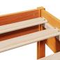 Preview: Massivholzbett ohne Matratze Wachsbraun 140x190 cm Kiefernholz