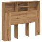 Preview: Bett-Kopfteil mit Ablagen Artisan-Eiche 120x19x103,5 cm