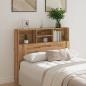 Preview: Bett-Kopfteil mit Ablagen Artisan-Eiche 120x19x103,5 cm