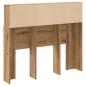 Preview: Bett-Kopfteil mit Ablagen Artisan-Eiche 120x19x103,5 cm