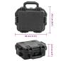 Preview: Koffer für Flugreise Tragbar Schwarz 30x24,5x12,5 cm PP