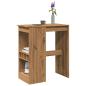 Preview: ARDEBO.de - Bartisch mit Regal Artisan-Eiche 90x47,5x103,5 cm Holzwerkstoff