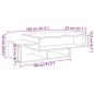 Preview: Couchtisch Altholz-Optik 105x55x32 cm Holzwerkstoff