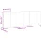 Preview: Kopfteil Wandmontage Artisan-Eiche 240x1,5x80 cm Holzwerkstoff