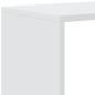 Preview: Raumteiler-Bücherregal 3 Etagen Weiß 99x29x99 cm Holzwerkstoff