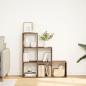 Preview: Raumteiler-Bücherregal 3 Etagen Braun Eichen-Optik 99x29x99 cm