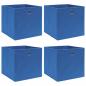 Preview: ARDEBO.de - Aufbewahrungsboxen 4 Stk. Blau 32x32x32 cm Stoff