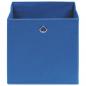 Preview: Aufbewahrungsboxen 4 Stk. Blau 32x32x32 cm Stoff
