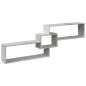 Preview: ARDEBO.de - Wandschrank 158x18x53 cm Betongrau Holzwerkstoff