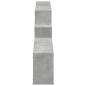 Preview: Wandschrank 158x18x53 cm Betongrau Holzwerkstoff