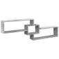 Preview: Wandschrank 158x18x53 cm Betongrau Holzwerkstoff