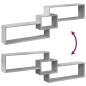 Preview: Wandschrank 158x18x53 cm Betongrau Holzwerkstoff