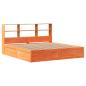 Preview: Massivholzbett ohne Matratze Wachsbraun 180x200 Kiefernholz