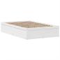 Preview: Massivholzbett ohne Matratze Weiß 135x190 cm Kiefernholz