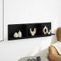 Preview: Wandschrank 100x16,5x30 cm Schwarz Holzwerkstoff
