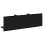 Preview: Wandschrank 100x16,5x30 cm Schwarz Holzwerkstoff