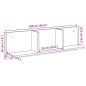 Preview: Wandschrank 100x16,5x30 cm Schwarz Holzwerkstoff