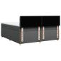 Preview: Boxspringbett mit Matratze Dunkelgrau 200x200 cm Stoff