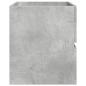 Preview: Waschbeckenunterschrank Betongrau 100x38,5x45 cm Holzwerkstoff