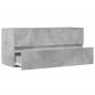 Preview: Waschbeckenunterschrank Betongrau 100x38,5x45 cm Holzwerkstoff