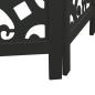 Preview: 4-tlg. Paravent Schwarz Massivholz Paulownia