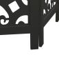Preview: 6-tlg. Paravent Schwarz Massivholz Paulownia