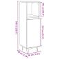 Preview: Badschrank Altholz-Optik 30x30x100 cm Holzwerkstoff