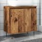 Preview: ARDEBO.de - Badschrank Altholz-Optik 58x33x60 cm Holzwerkstoff