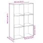 Preview: Raumteiler-Bücherregal Betongrau 69,5x29x103,5 cm Holzwerkstoff