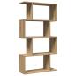 Preview: Raumteiler-Bücherregal 4 Böden Artisan-Eiche 70x24x129 cm