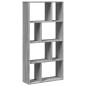 Preview: Bücherregal Grau Sonoma 60x20x120 cm Holzwerkstoff