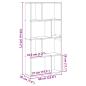 Preview: Bücherregal Grau Sonoma 60x20x120 cm Holzwerkstoff