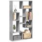 Preview: ARDEBO.de - Bücherregal Betongrau 72x20x120 cm Holzwerkstoff
