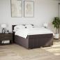 Preview: Boxspringbett mit Matratze Dunkelbraun 140x200 cm Stoff