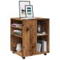 Preview: ARDEBO.de - Rollschrank Altholz-Optik 60x53x72 cm Holzwerkstoff