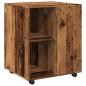 Preview: Rollschrank Altholz-Optik 60x53x72 cm Holzwerkstoff