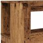 Preview: LED-Kopfteil Altholz-Optik 160x18,5x103,5 cm Holzwerkstoff