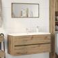 Preview: ARDEBO.de - Waschbeckenschrank Artisan-Eiche 100x38,5x45 cm Holzwerkstoff
