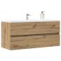 Preview: Waschbeckenschrank Artisan-Eiche 100x38,5x45 cm Holzwerkstoff