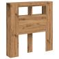 Preview: LED-Kopfteil Artisan-Eiche 100x18,5x103,5 cm Holzwerkstoff