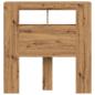 Preview: LED-Kopfteil Artisan-Eiche 100x18,5x103,5 cm Holzwerkstoff