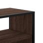Preview: TV-Schrank Braun Eiche 100x31x39,5 cm Holzwerkstoff und Metall