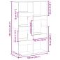 Preview: Bücherregal Grau Sonoma 100x33x155,5 cm Holzwerkstoff